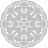 Dover Nouveau Mandalas Haven sketch template