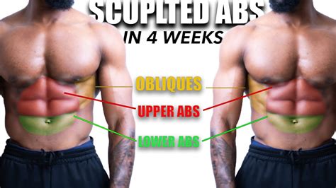 Sculpted Abs In 4 Weeks 4 Week Abs Challenge Ge Fitness Youtube
