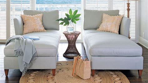 open   coastal living rooms home blue chaise