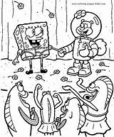 Pages Spongebob Coloring Color Printable Cartoon Squarepants Kids Bob Sheets Sponge Esponja Characters Book Back sketch template