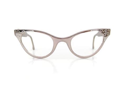Vintage Pink Cat Eye Eyeglasses Sunglasses Aluminum Frame Etsy Cat