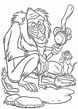 Coloring Baboon Pages Kids sketch template