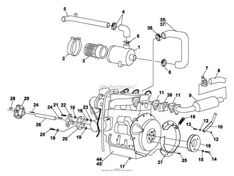 bunton bobcat ryan    hp kubota gas jacobsen parts diagram  kubota engine