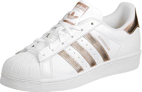 adidas superstar  shoes white copper