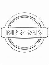 Drawing Logo Car Nissan Coloriage Gtr раскраски Emblem Drawings Paintingvalley источник sketch template