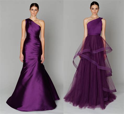 choosing glamorous purple evening dresses