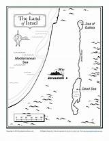 Israel Map Bible Kids Maps Coloring Printable Sunday Land Activities Children School Jesus Childrens Activity Where Archives Pdf Class Ministry sketch template