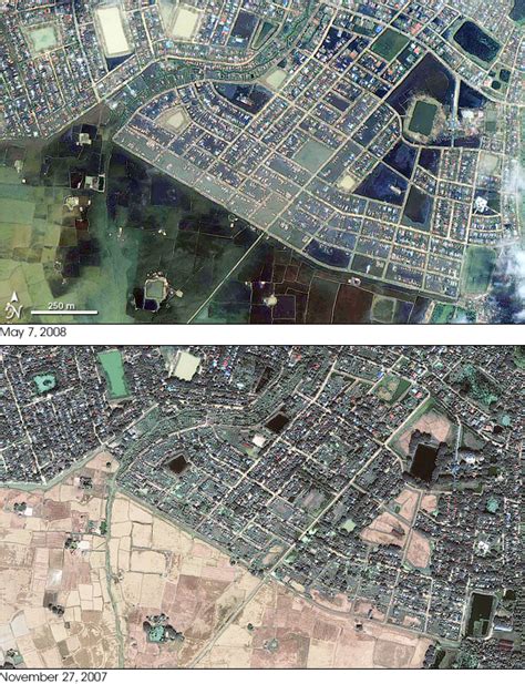 nasa earth observatory imagery flooding  yangon burma myanmar