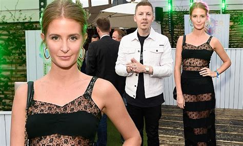 millie mackintosh keeps cool as she and ex professor green