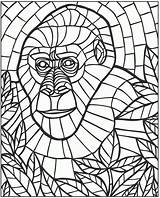 Mosaic Coloring Pages Color Animal Mystery Welcome Animals Number Patterns Roman Drawing Template Colouring Mosaics Printable Clipart Book Sheets Beginner sketch template