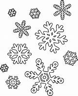 Snowflake Snowflakes Coloringpagesfortoddlers sketch template
