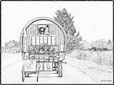 Roulotte Gitans Vehicule Jpa Dessins sketch template