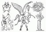 Greek Rim Hercules Bajki Kolorowanki Disneya Mewarnai Pegasus Colorine Athena Coloringhome Icarus sketch template