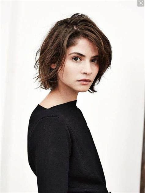 Natural Chin Length Short Layered Hair Shorthair Short Hair With