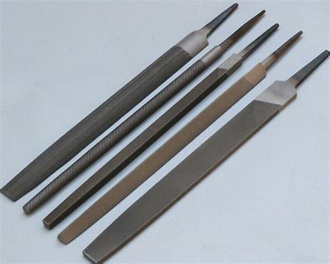 new 6 hand tools steel file flat round curved square