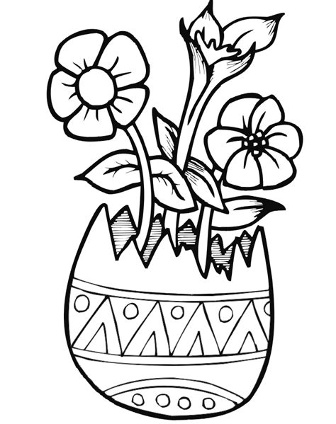 easter coloring pages flowers  original pretty flower coloring