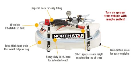 northstar high pressure atv tree sprayer  gal  gpm   ebay