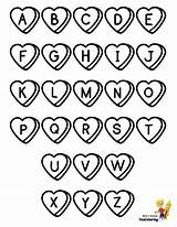 Alphabet Coloring Valentine Valentines Sweet Chart Pages Hearts Yescoloring Kids Alfabet Worksheet Boys sketch template