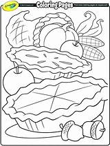 Coloring Crayola Thanksgiving Pages Christmas Cornucopia Hajj Food Feast Pie Color Printable Fall Pumpkin Kids Dude Perfect Print Adults Turkey sketch template