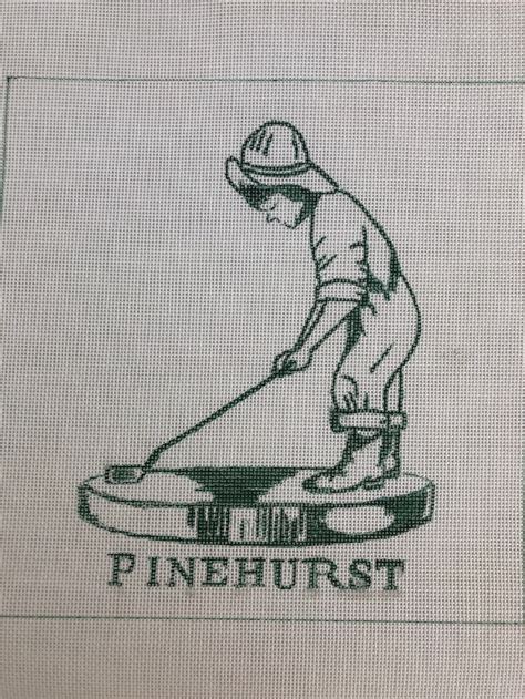 pinehurst putter boy moore  needlepoint