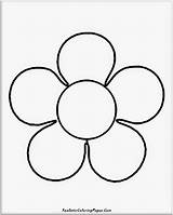 Coloring Pages Simple Flower Easy Basic Flowers Kids Color Printable Templates Nature Template Popular Print Getcolorings Shape sketch template