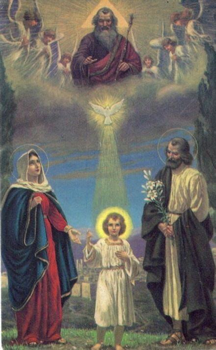 la santisima trinidad  la sagrada familia catholic beliefs catholic prayers catholic art