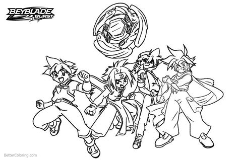 beyblade burst coloring pages characters  art  printable coloring pages