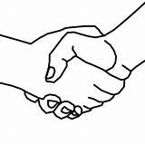 Handshake Entrelazadas Unidas Oppt Shaking Milkshake Siluetas Coloringpagesfortoddlers sketch template