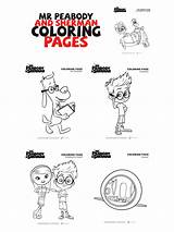 Peabody Mr Pages Coloring Sherman Activity Sheets Connect sketch template