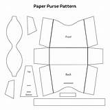 Purse Paper Template Printable Craft Bag Templates Pattern Printablee Via sketch template