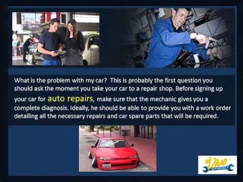 auto repairs questions    youtube