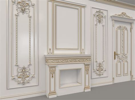 european style interior wall decoration   model  nhattuankts