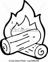 Wood Fire Clipart Cartoon Logs Burning Coloring Template Drawing Clip Vector Pages Clipground Line Sketch sketch template