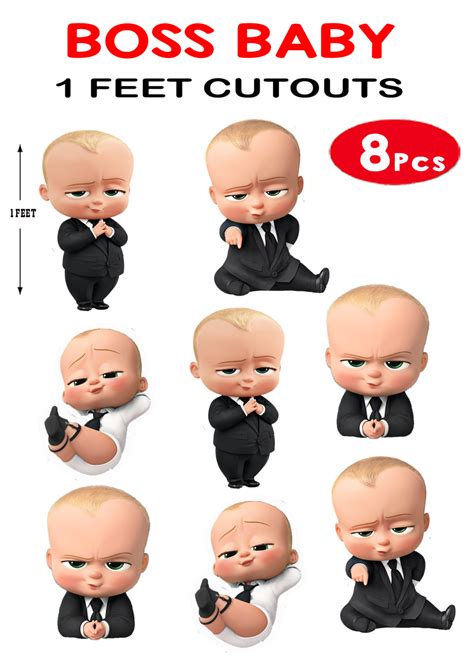 boss baby cutouts ft  pcs