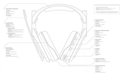 astro  base station gen  headphones user manual guide folder