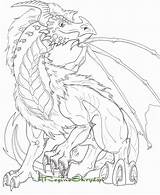 Dragon sketch template