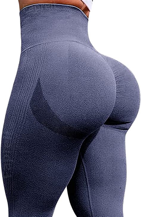 fapreit high waisted scrunch butt lifting seamless workout leggings for