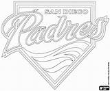 Coloring Padres Diego San Logo Bay Padre 250px 26kb sketch template