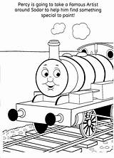 Thomas Coloring Train Pages Percy Engine Colorare Tank Friends Book Color Printable Trenino Print Fun Kids Junior sketch template