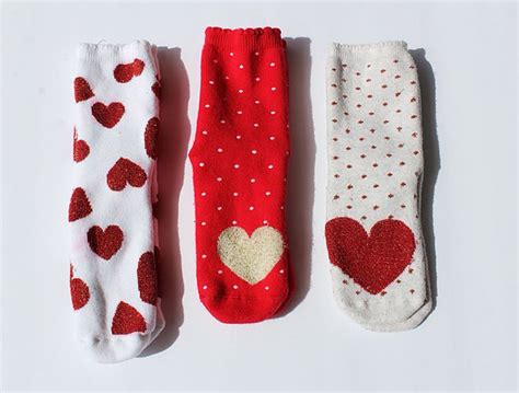 handm heart terry socks size 6 7 5