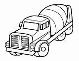 Coloring Truck Concrete Mixer Pages Cement Coloringcrew Clipart Wheeler Trucks Fall Colouring Print Book sketch template