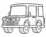 Safari Jeep Coloring Getdrawings Drawing sketch template