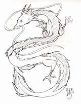 Haku Spirited Away Pages Coloring Dragon Anime Chinese Detailed Tattoo Sketch Ghibli Miyazaki Deviantart Wallpaper Template Japanese öffnen sketch template