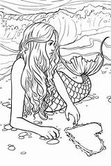 Realistic Sirens Adult Mermaids Meerjungfrau Mandala Ausmalen Ausmalbilder Auswählen Colorings Enchanting Macidrawingjournal Thewhitestyle Ausdrucken Erwachsene sketch template