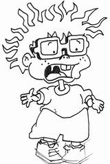 Chuckie Rugrats Drawing Step Easy Draw Lesson sketch template