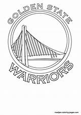 Coloring Warriors State Nba Pages Golden Logo Basketball Kids Colouring Print Warrior Printable Clipart Player Search Library Window Popular Everfreecoloring sketch template