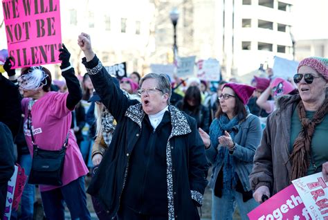 still pretty damn mad protesters unite in second annual women s march
