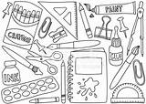 Scolastico Materiale Escolar Supplies Freeimages sketch template