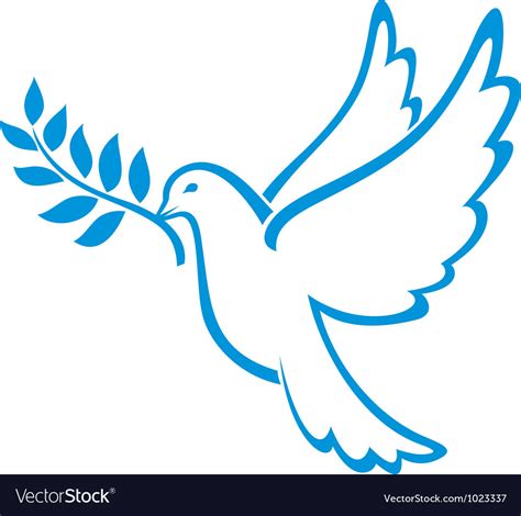 peace dove royalty  vector image vectorstock