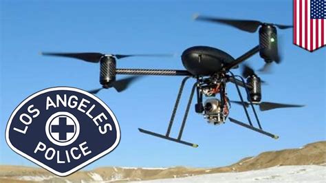 police drones lapd green lights police drones  year long pilot program test tomonews youtube